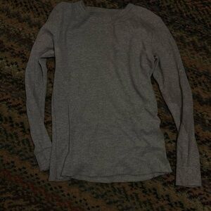 🌸Gray Long Sleeve Thermal Top